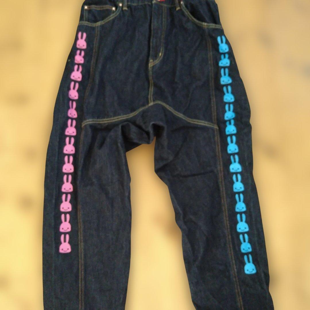 最終価格　CUNE　キューン　ウサギたくさんのデニムサルエルパンツ　М ジーパン-普通22-ウサギたくさん｜DENIM｜CUNE ONLINE STORE