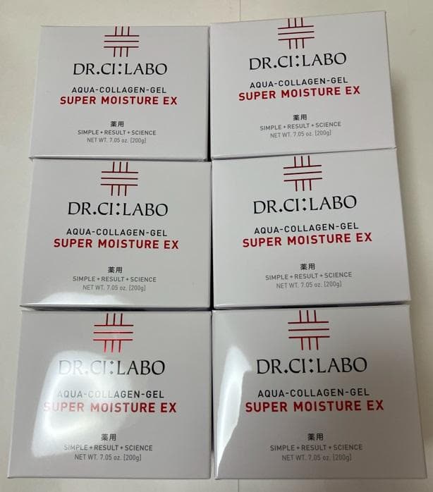 ⑥個【大容量】ドクターシーラボ スーパーモイスチャーEX 200g 薬用アクアコラーゲンゲル スーパーモイスチャーEX｜口コミ・効果もご