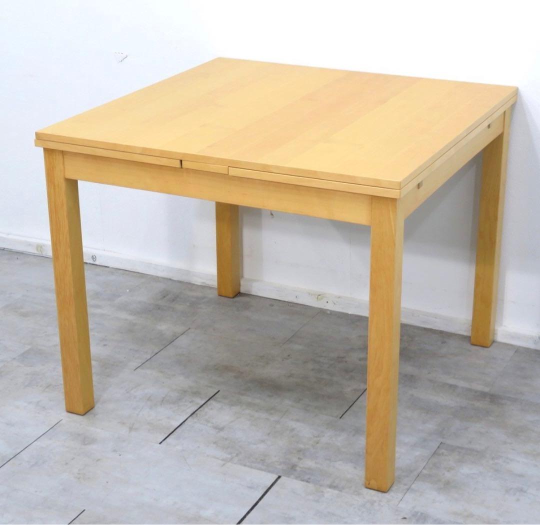 IKEA イケア BJURSTA 21198 テーブル 伸長式 家具 ナチュラル - メルカリ
