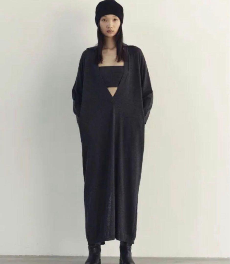 ワンピース Rosary moon Layered V-neck Dress CosmoVNeckBeltedMaxiDress_3.