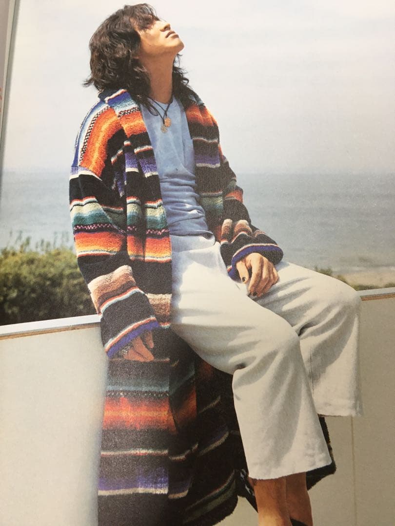 キムタク着ラルフローレン ネイティブ ネイティヴ ガウン カーディガン