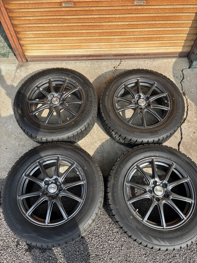 シルバースポークホイールセット DUNLOP 225/60R17 シルバースポークホイールセット DUNLOP 225/60R17 - メルカリ
