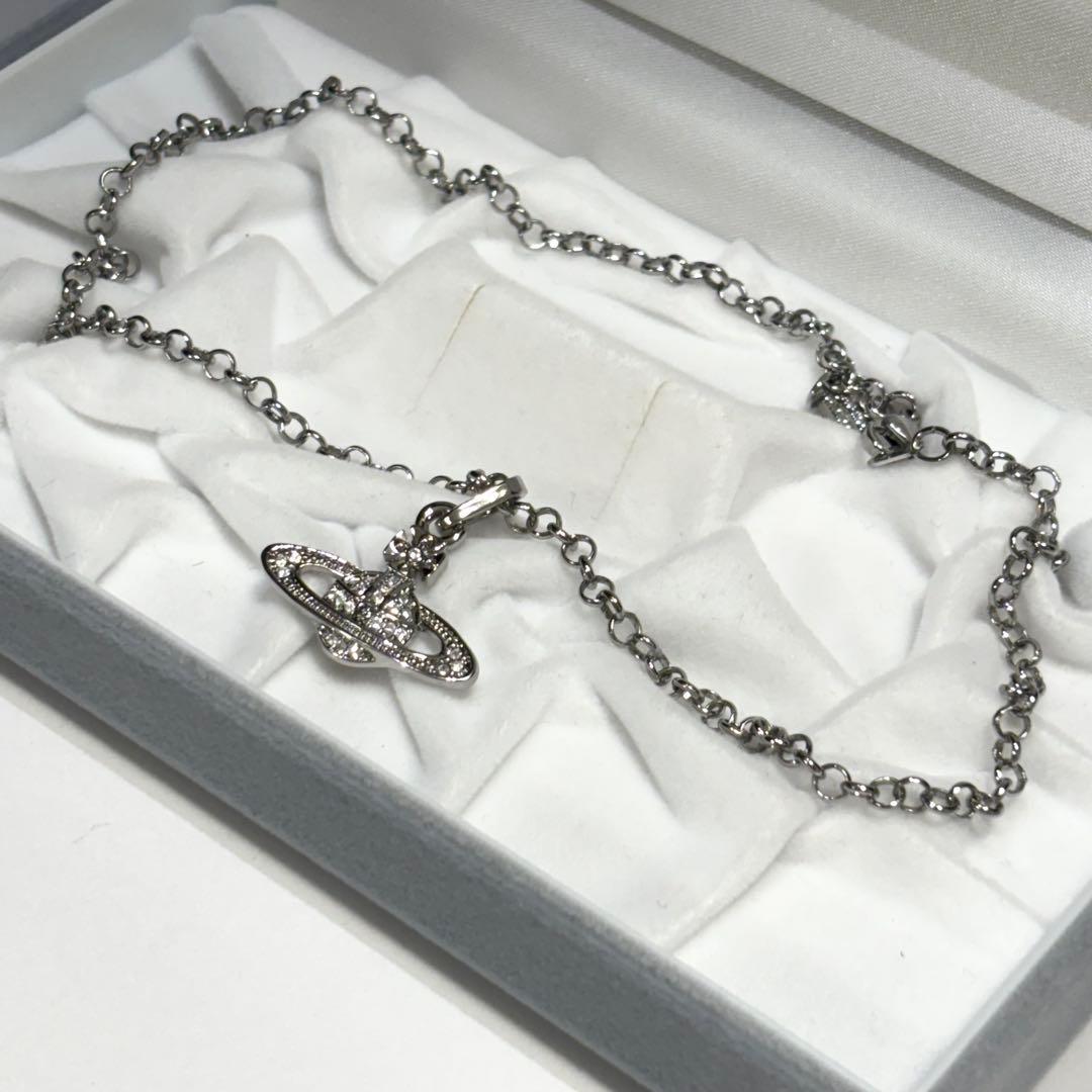 未使用級　正規品　ヴィヴィアンウエストウッド　オーブ　ネックレス　ビジュー Vivienne Westwoodの「ORB WATCH ネックレス」の新色ローズゴールドが6