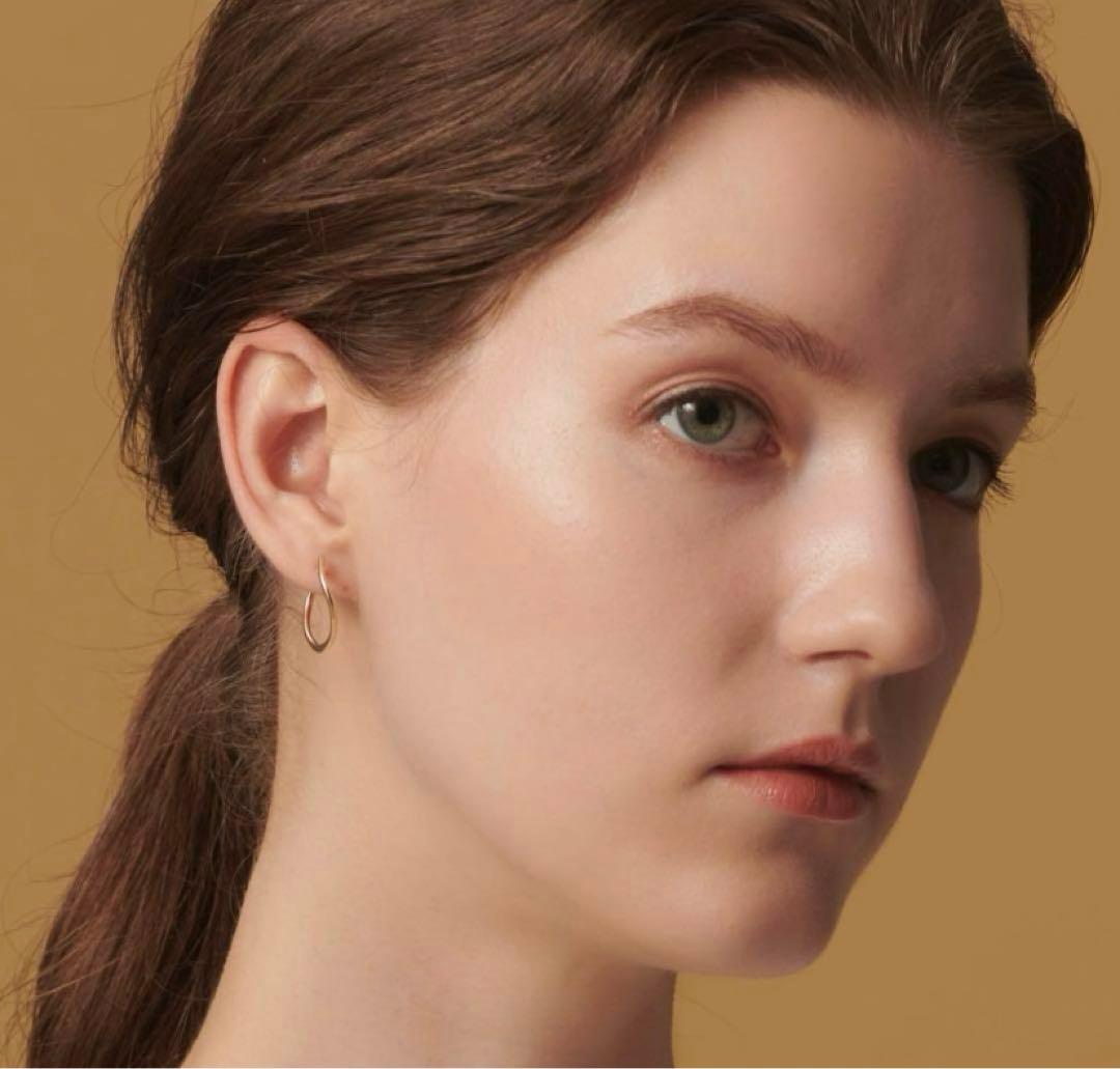 agete アガット K10 フープピアス ゴールド - メルカリ