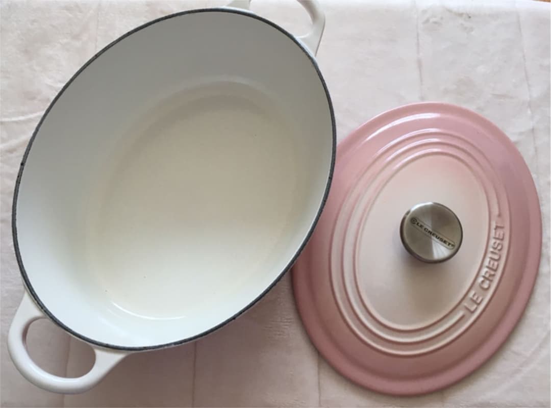 ☆レアココットオーバル25cm パウダーピンク☆