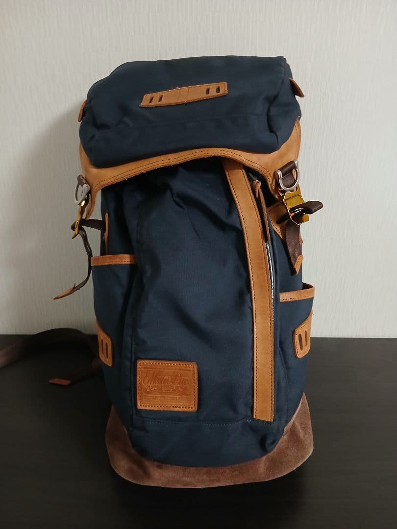 と*。様 マスターピース　ポテンシャル　ネイビー キャンバス スエード リュック 選べるノベルティ付】 master-piece マスターピース ポテンシャルver3