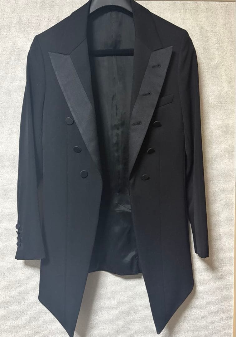 Dior HOMME スモーキングジャケット 燕尾服 エディ期 サイズ44 Dior HOMME 美品 05SS ディオールオム エディ期 ウール スモーキング