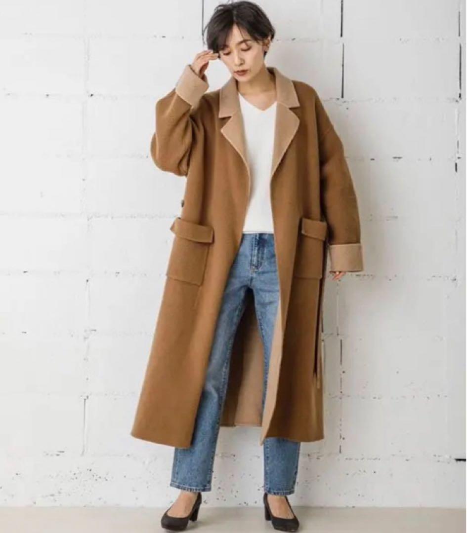 Emma Taylor エマテイラー ダブルフェイスガウンコート - メルカリ