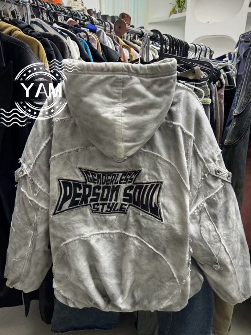 特価PERSONSOUL Dirty Cotton Coat 中綿フードブルゾン - メルカリ