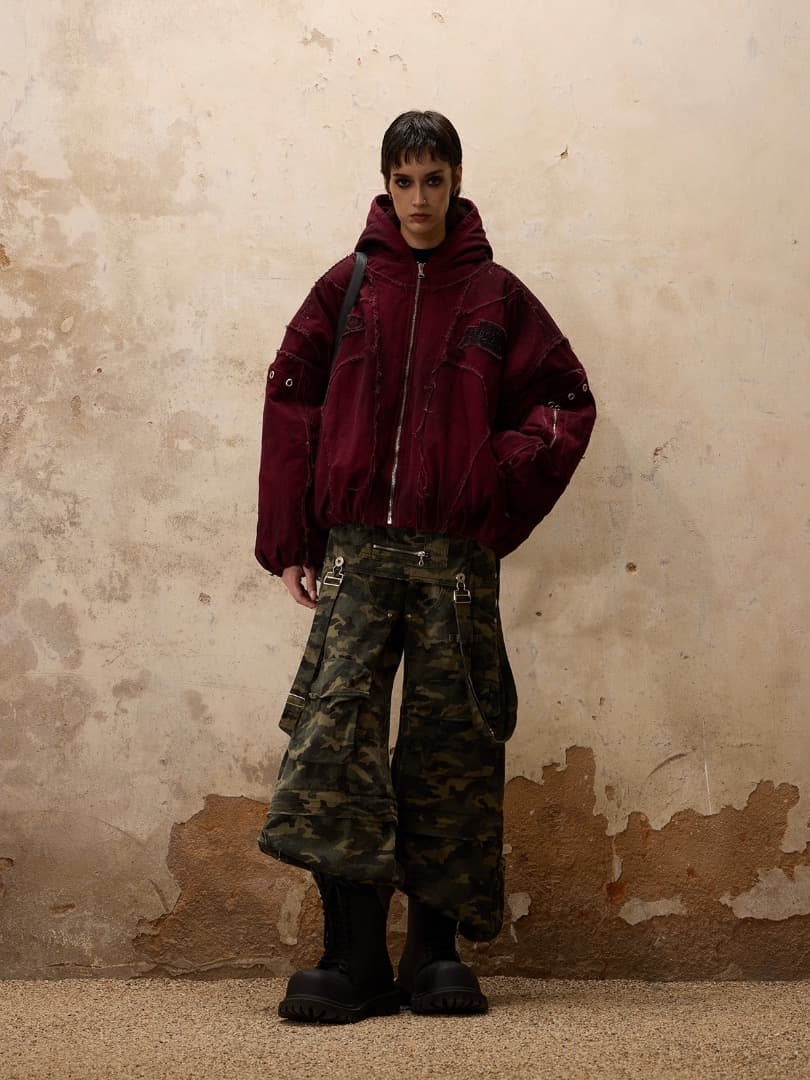 特価PERSONSOUL Dirty Cotton Coat 中綿フードブルゾン - メルカリ