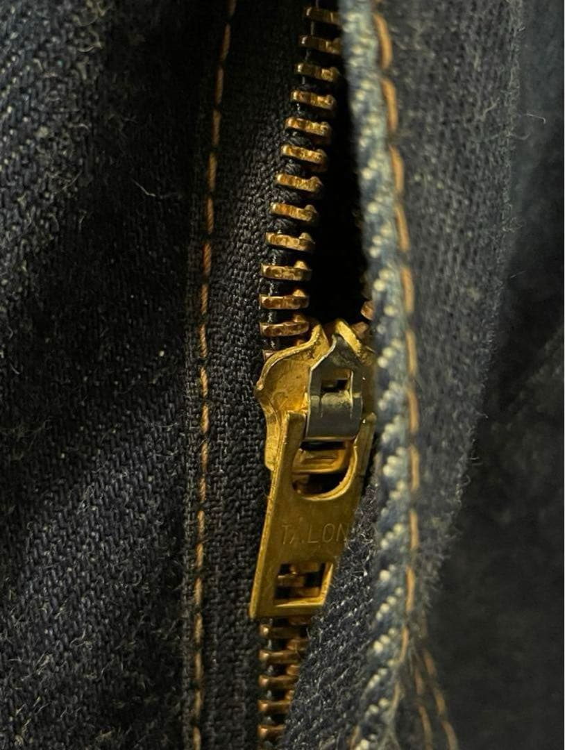 70s BIGJOHN デニムオーバーオール w34 TARONジップ