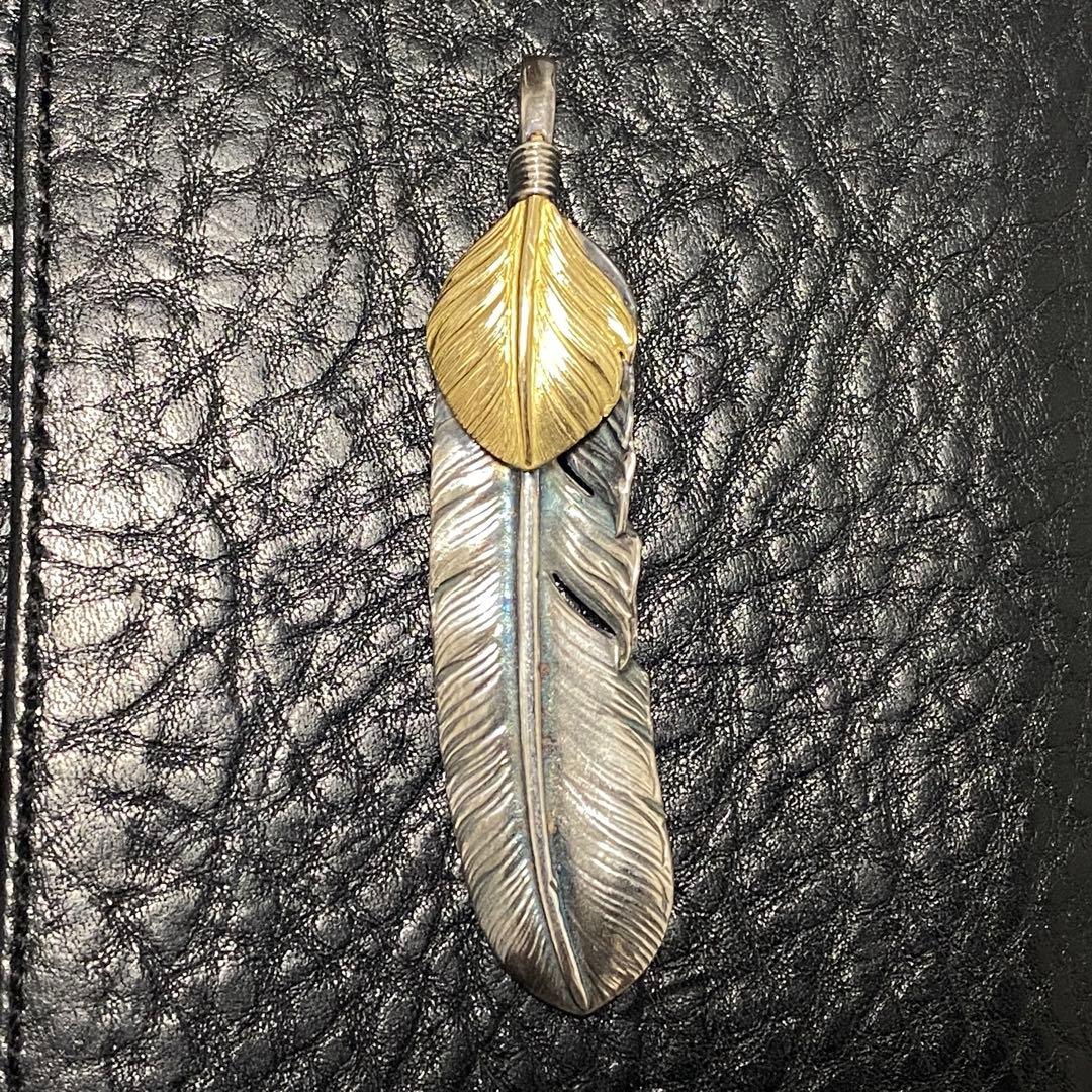 ゴローズ 上金特大フェザー goro's 左向き sv 18k - メルカリ