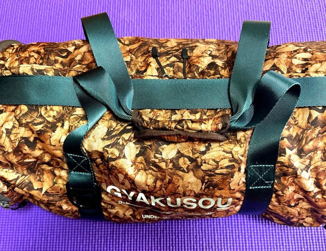 希少高＆超レア特典あり GYAKUSOU枯葉柄 ボストンバッグ :ドラムバッグ