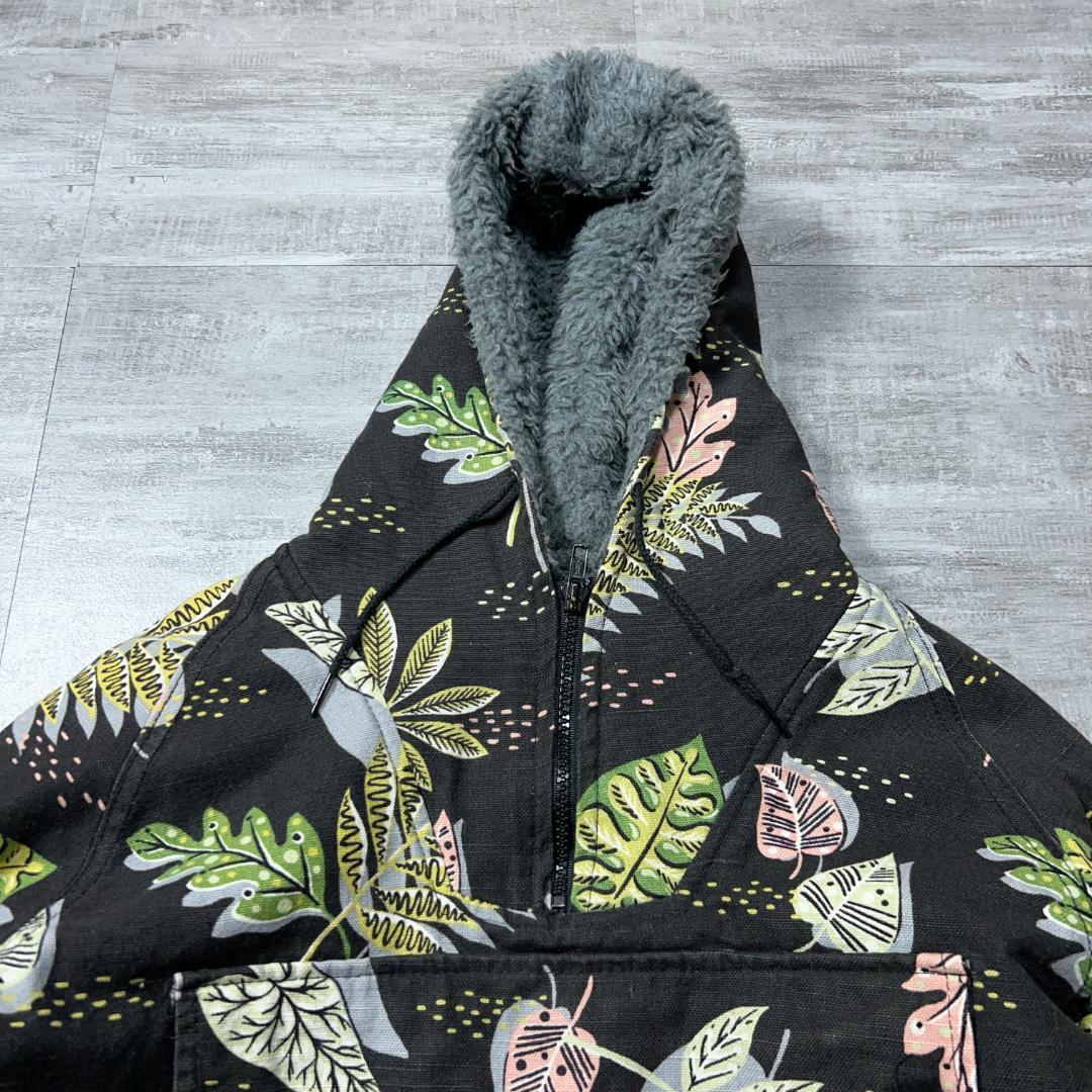 USA製 monitaly Papas フローラル アノラックパーカー 裏ボア - メルカリ