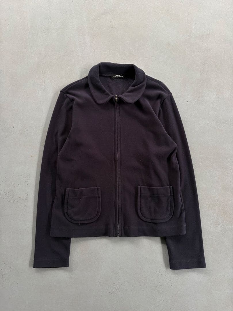 tricot COMME des GARÇONS ジップアップ フリース 丸襟 中古・古着通販】tricot COMME des GARCONS (トリココムデギャルソン