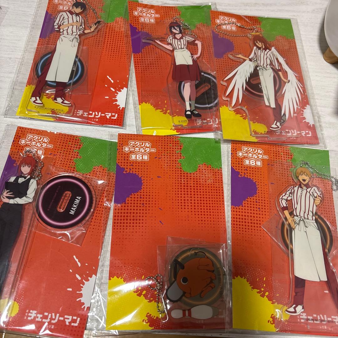 ラウンドワン限定 チェンソーマン アクリルキーホルダー 6種セット