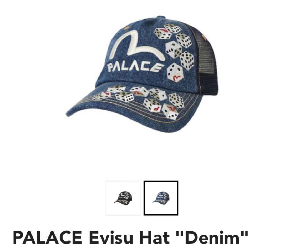 palace evisu hat cap mesh trucker denim