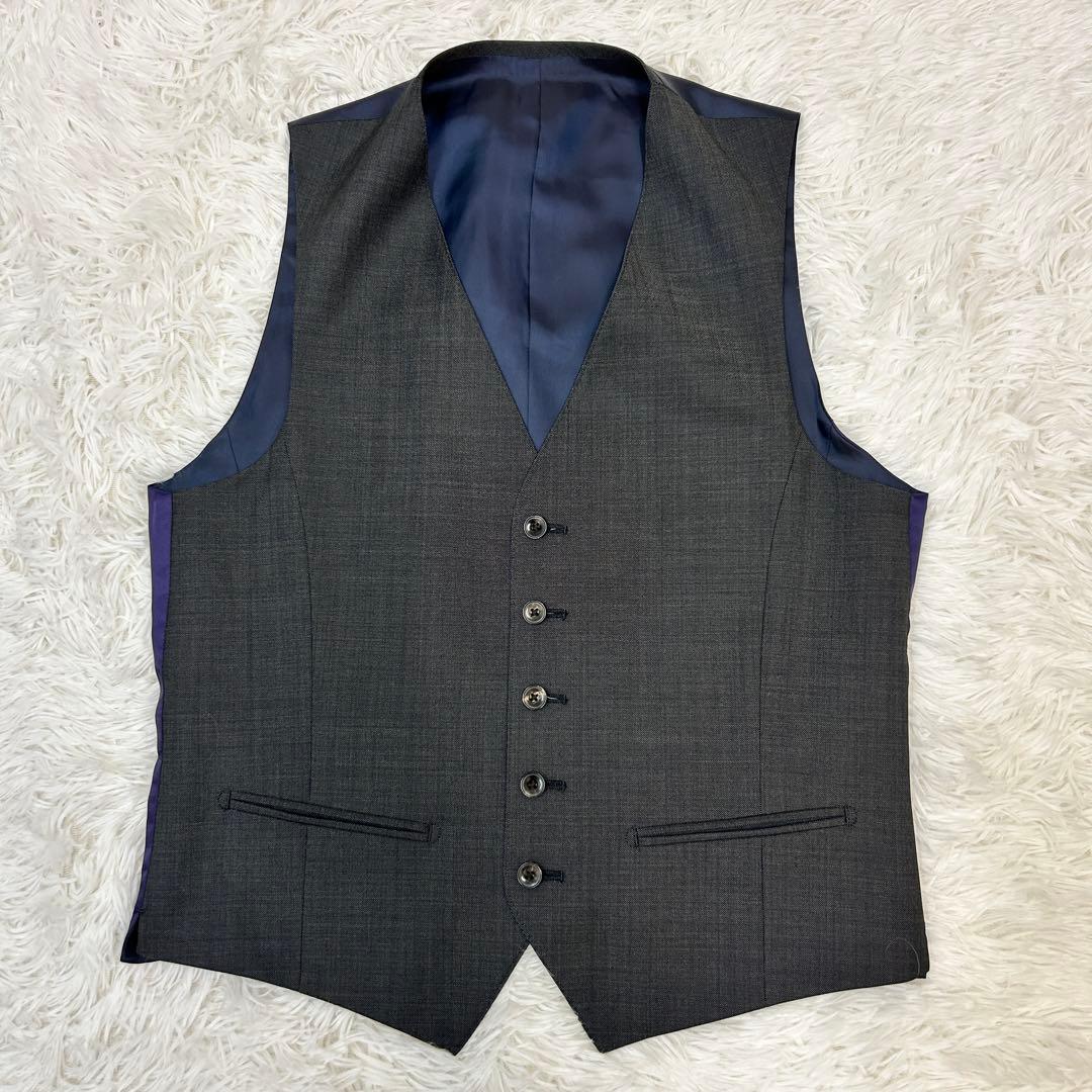 【美品】P.S.FA × REDA 3ピーススーツ グレー イタリア製