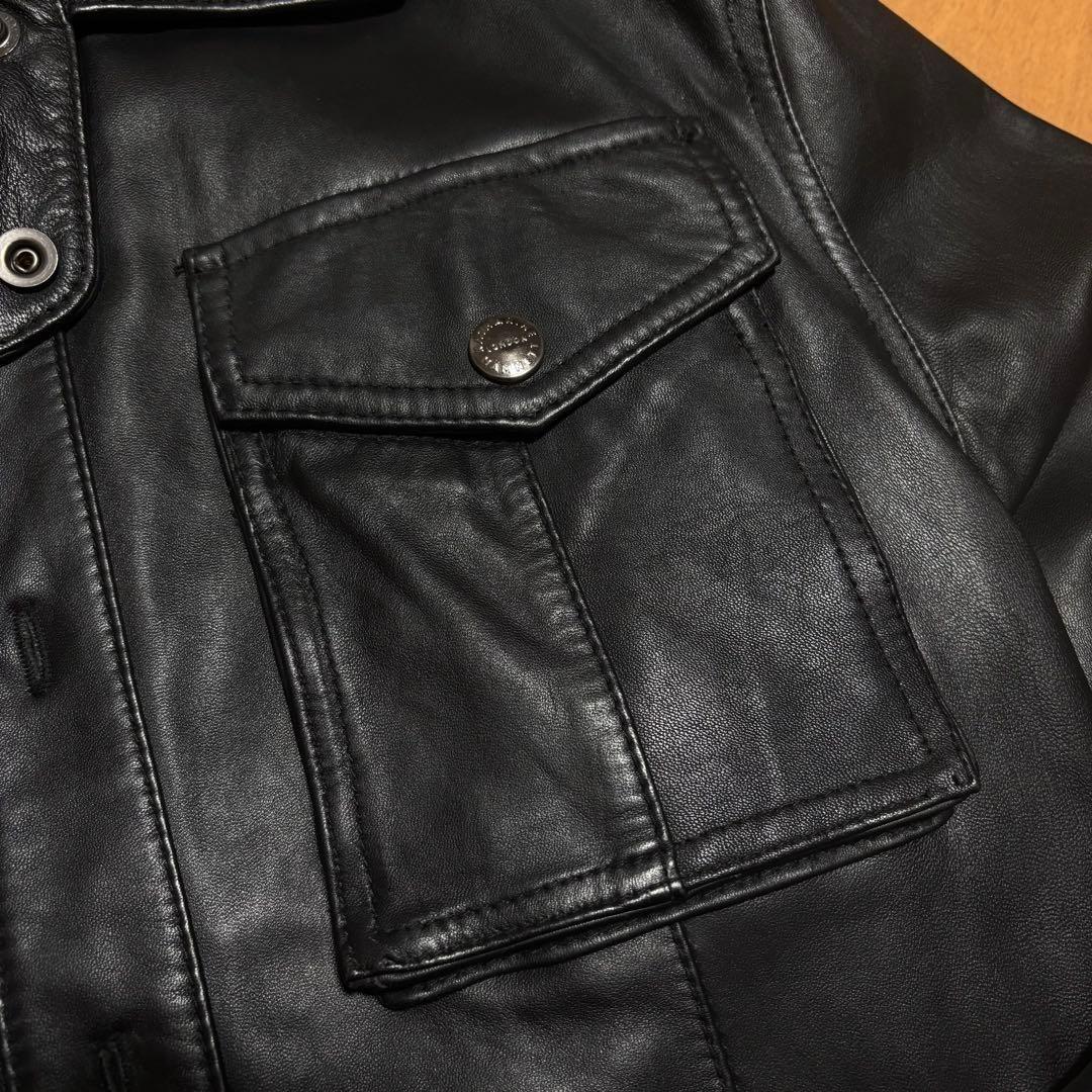 本革/KATHARINE HAMNETT ブラックレザージャケット M - メルカリ