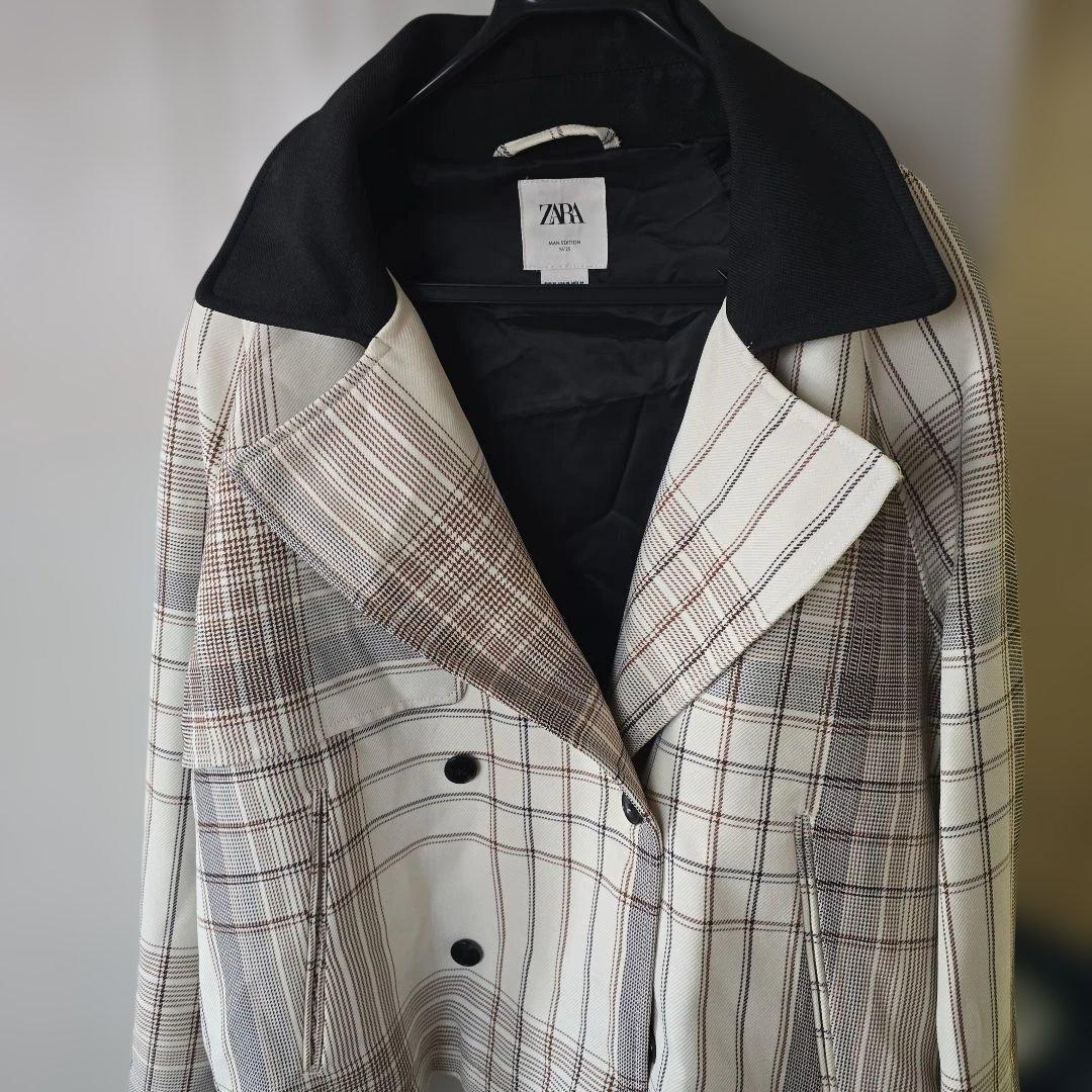 ZARA　トレンチ風ジャケット定価3万以上、ハイブランドの雰囲気　2025XL ZARA トレンチ風ジャケット定価3万以上、ハイブランドの雰囲気 2025XL
