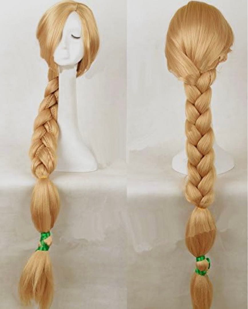 C-127 塔の上のラプンツェル ラプンツェル ウィッグ コスプレ 三つ編み