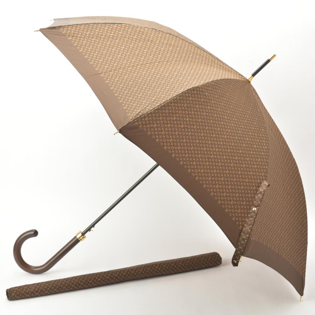美品 ルイヴィトン パラプルュイ ジブレ 長傘 カバー付き モノグラム
