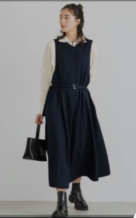 北欧、暮らしの道具店 ジャンパースカート/ダークネイビーM - メルカリ