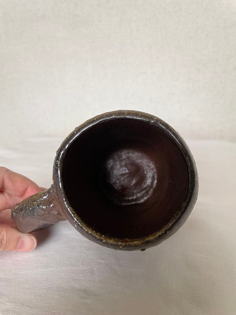 國吉清尚 作　焼締マグカップ