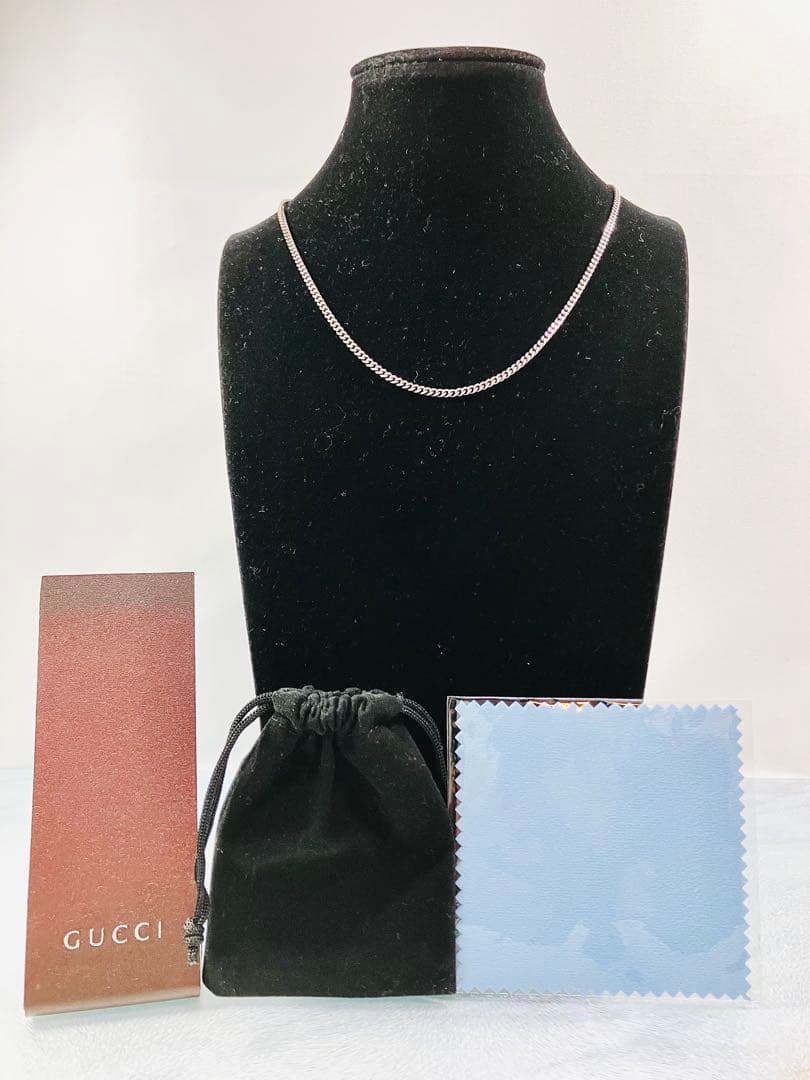超美品】GUCCI 喜平チェーン ネックレス クロームメッキ加工 SV925
