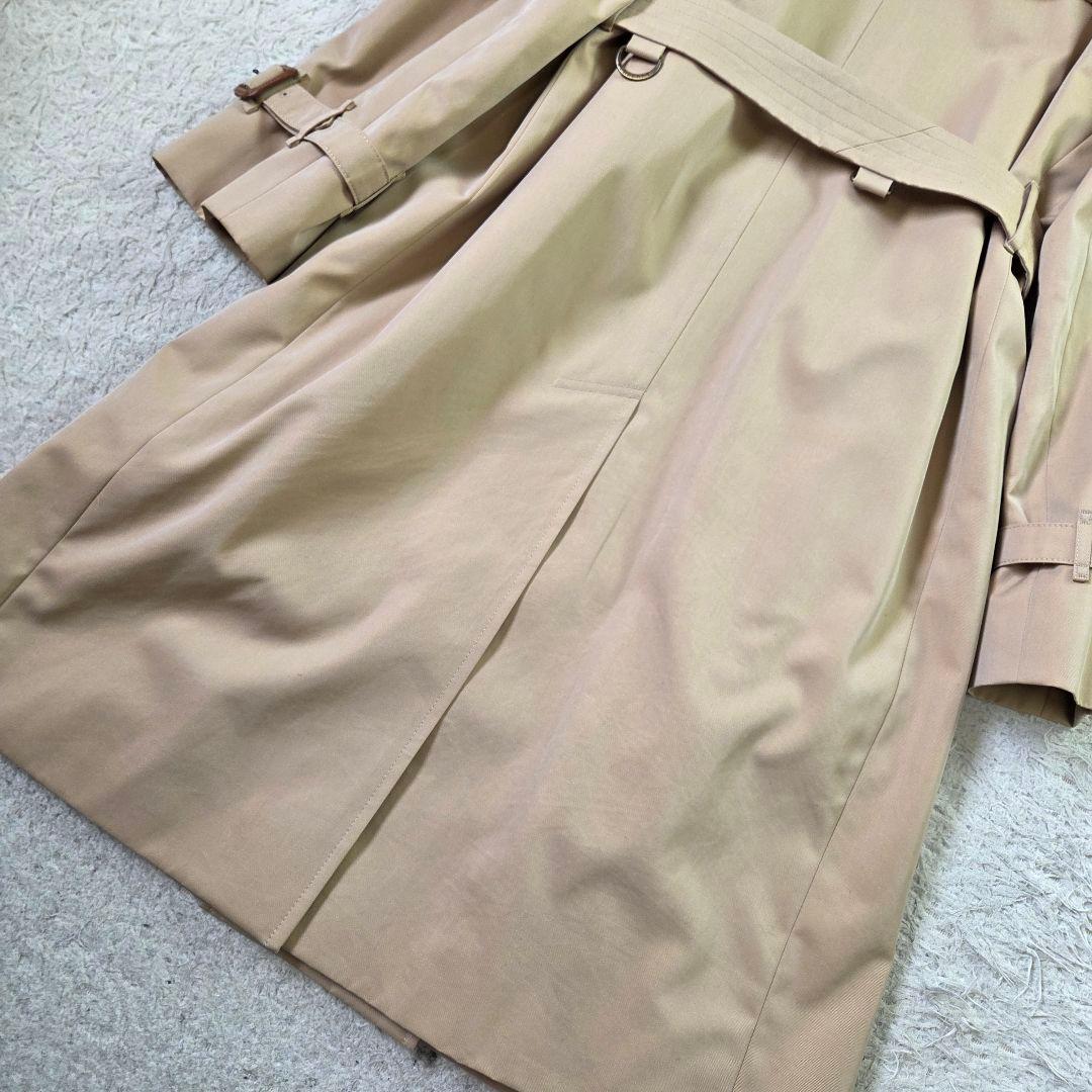 美品 バーバリー トレンチコート ハニーベージュ ノバチェック
