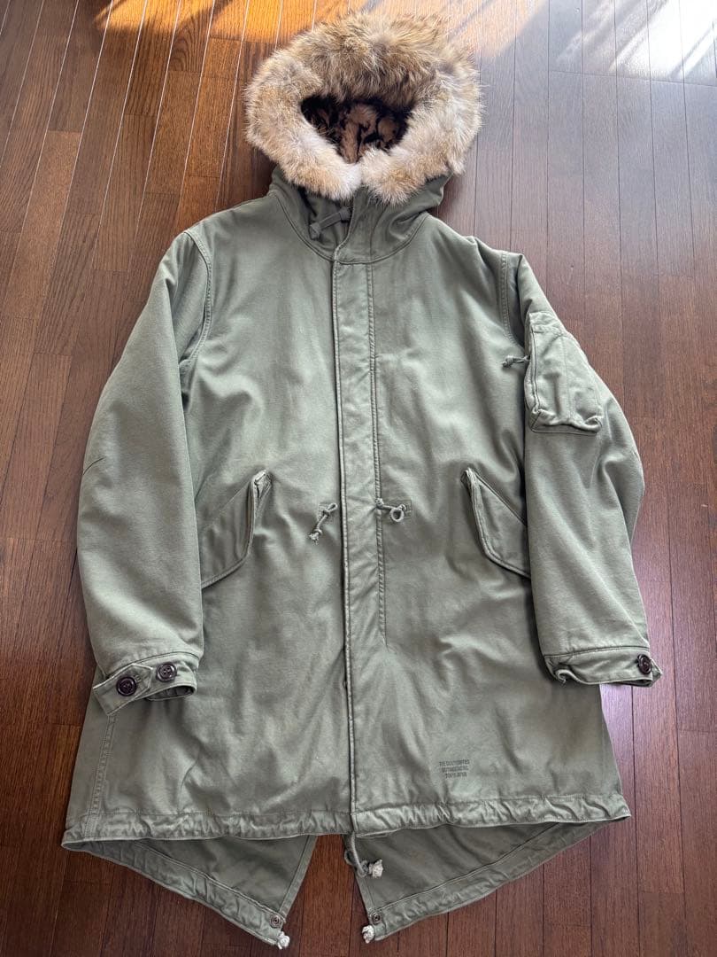 ワコマリア モッズコート レオパード ボア L コヨーテファー - メルカリ