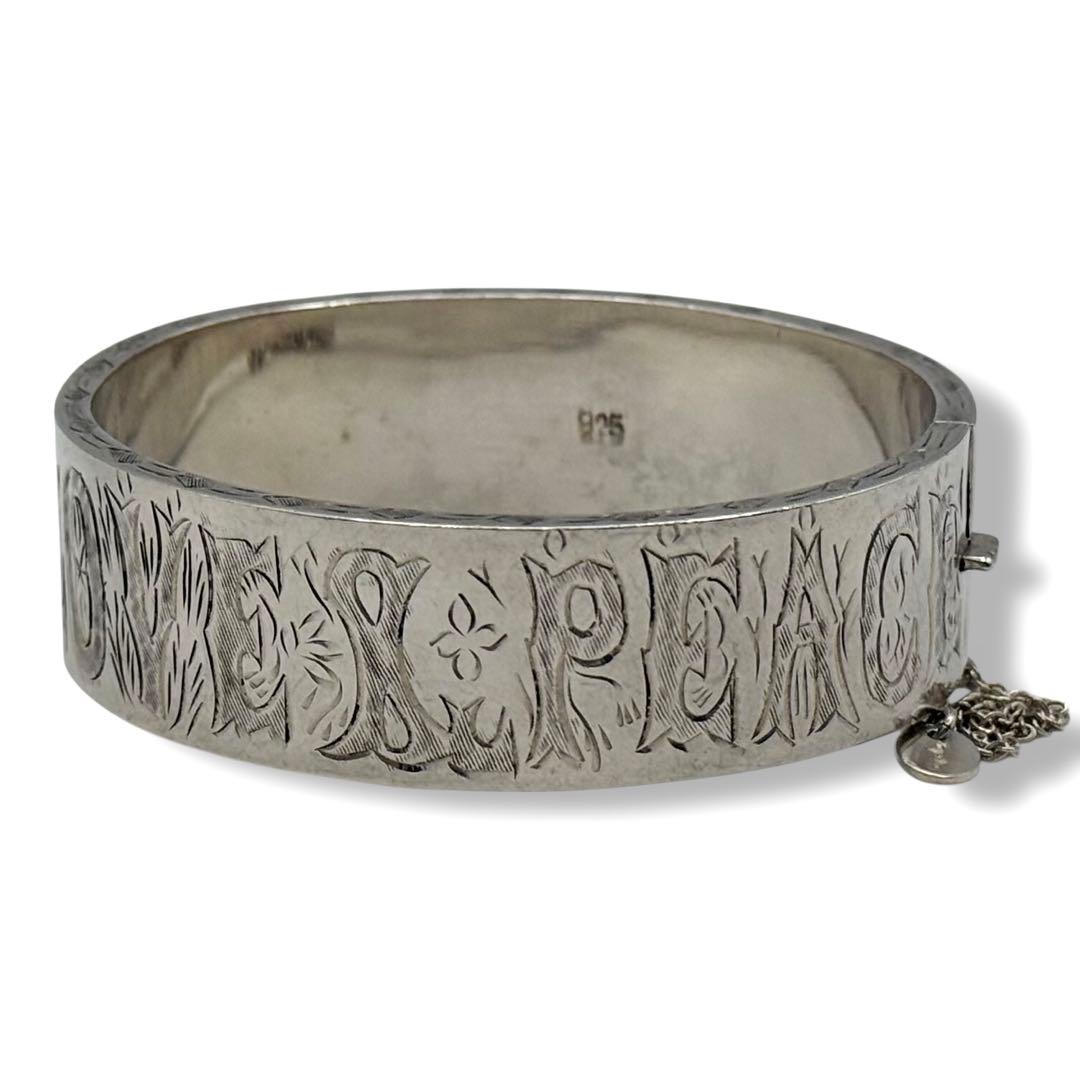 agete バングル silver925 LOVE & PEACE シルバーバングル｜ブレスレット｜アガット 公式オンラインストア