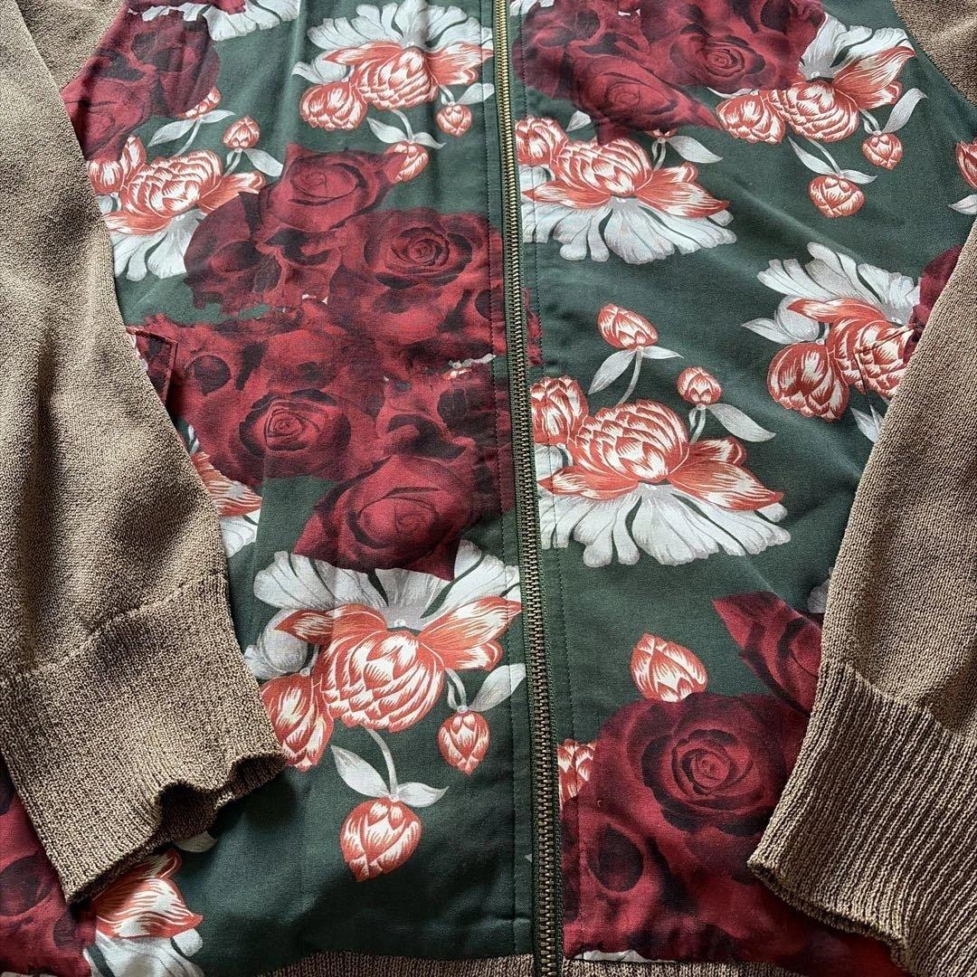 美品】UNDERCOVER 21SS スカルローズニットブルゾン - ジャケット