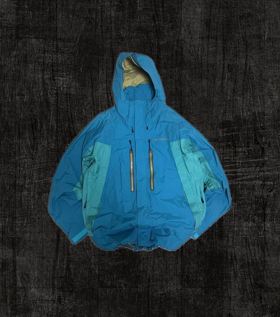 Columbia tech shell jacket y2k 刺繍 ドローコード