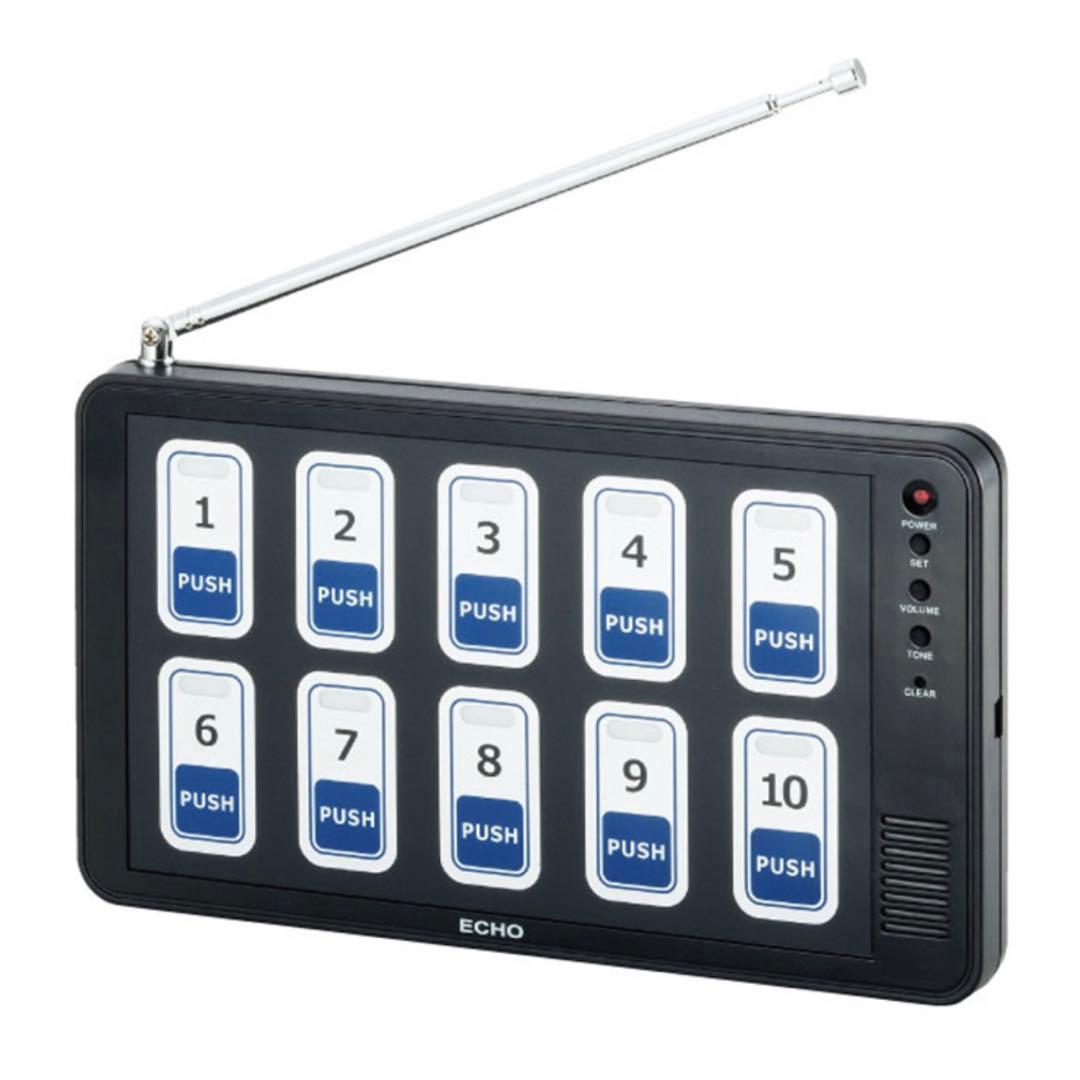 業務用ワイヤレスチャイム エコチャイム 受信機1台＋送信機6個 新品未使用 楽天市場】飲食店、業務用呼び出しシステム、ワイヤレスチャイム