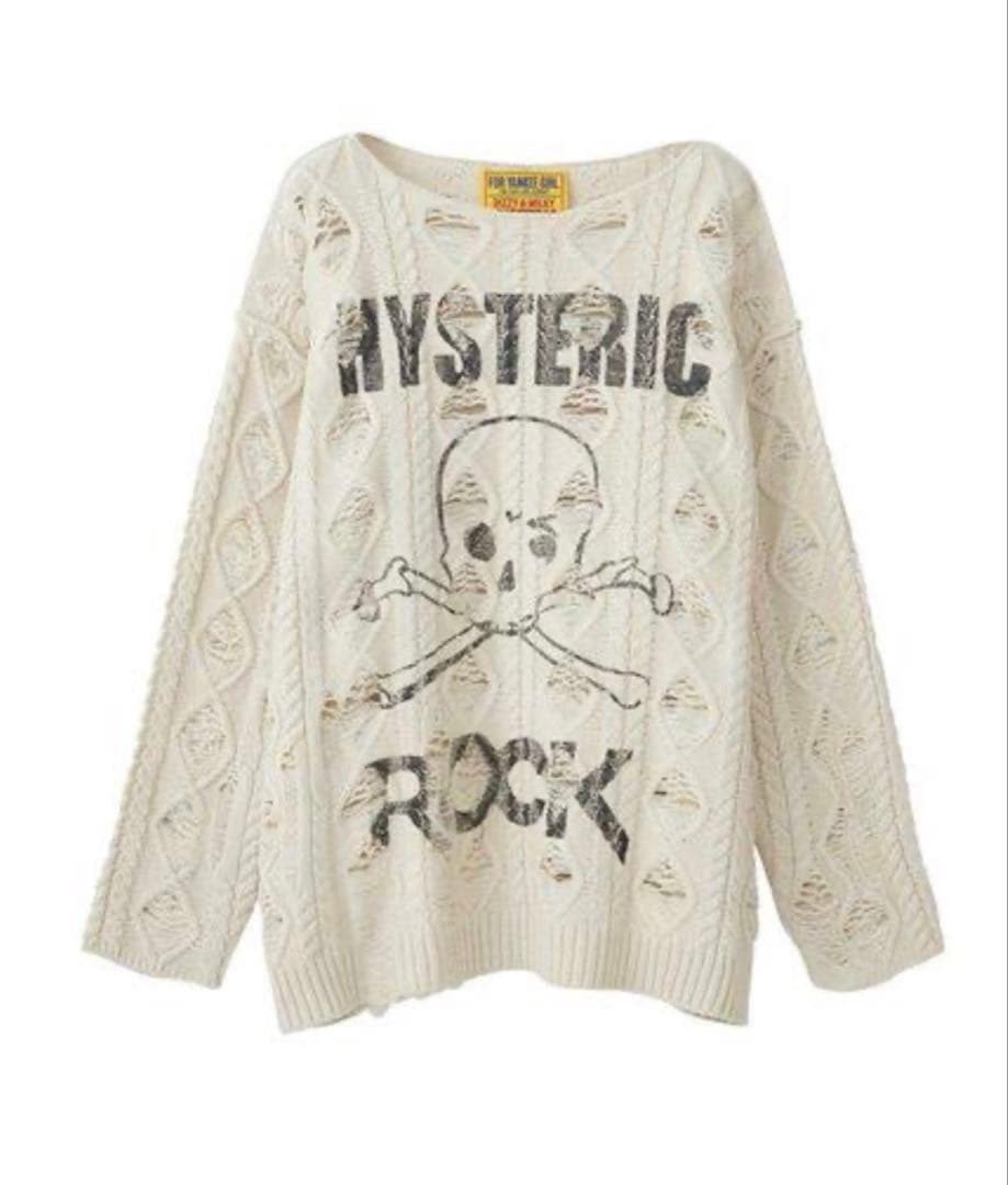 HYSTERIC GLAMOUR スカルニットセーター - メルカリ