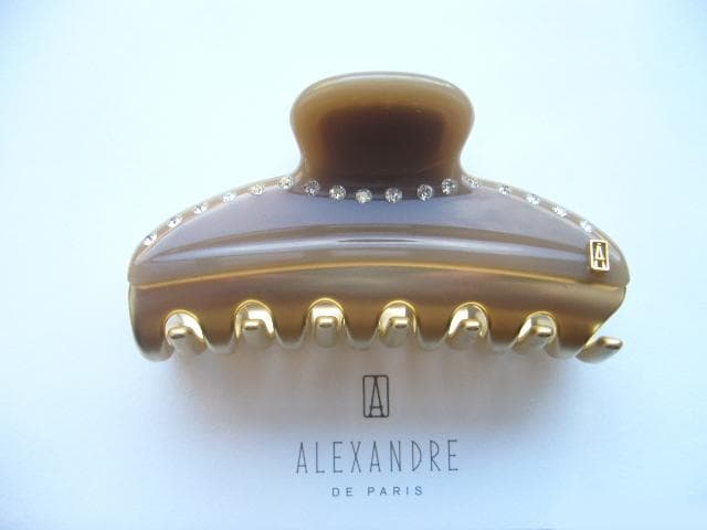 ☆新品☆アレクサンドルドゥパリ●希少✨限定色✨クリスタル付きヘアクリップ/M M クリップ｜ALEXANDRE DE PARIS（アレクサンドル ドゥ パリ）