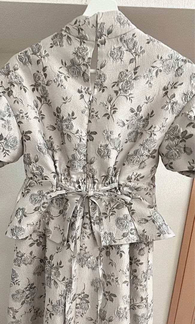 LILY BROWN ヴィンテージローズジャガードドレス リリー ブラウン