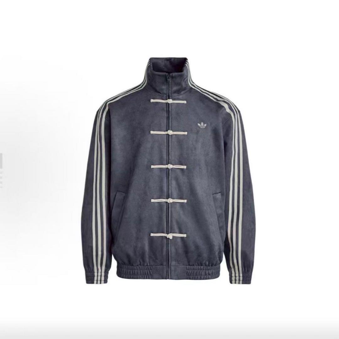 adidasアディダス 中国限定 蛇年トラックジャケット ダークグレーS