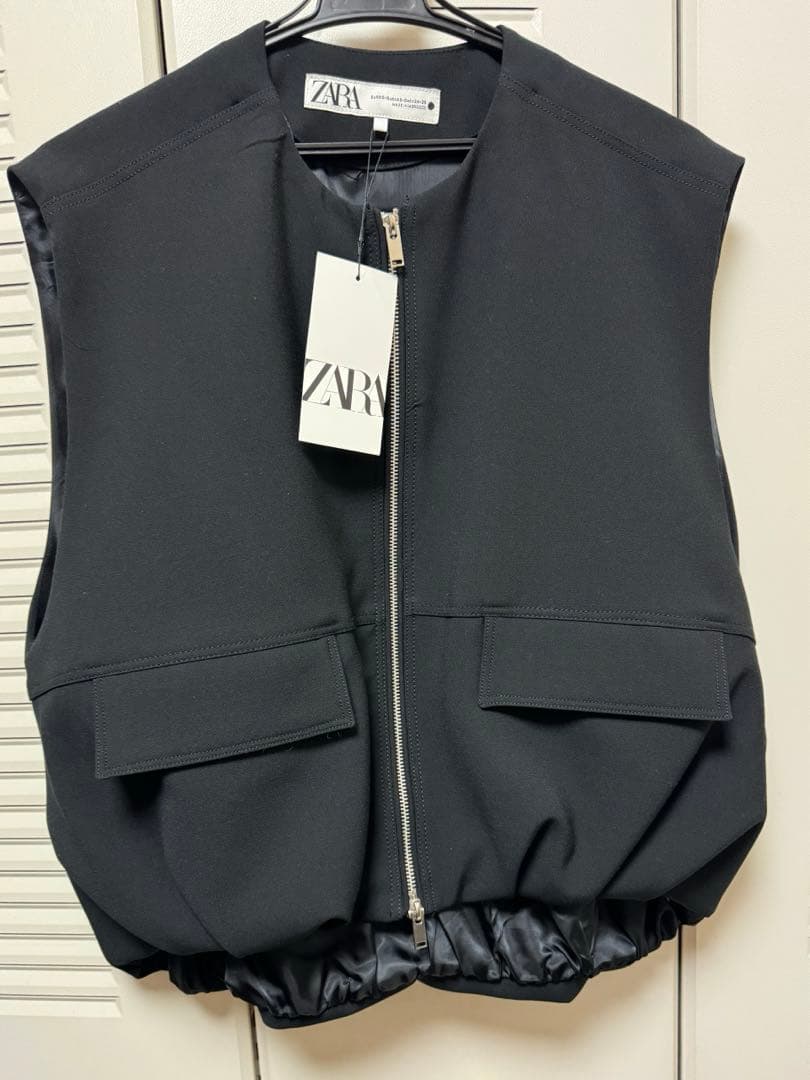 新品 未使用 ZARA ZWコレクション オーバーサイズ ボリュームベスト
