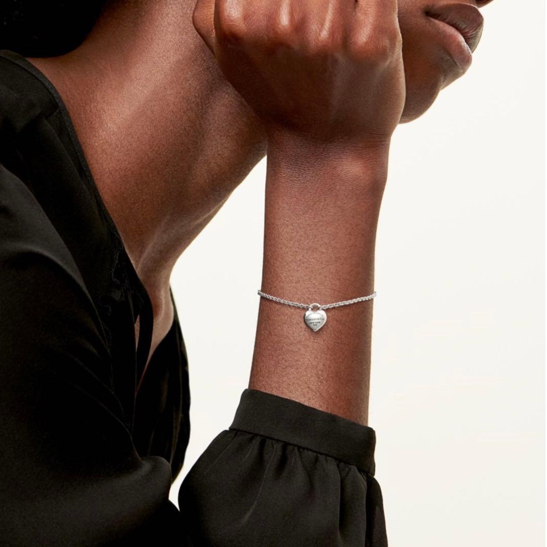 最後に値下げ TIFFANY&Co フルハートブレスレット スターリングシルバー