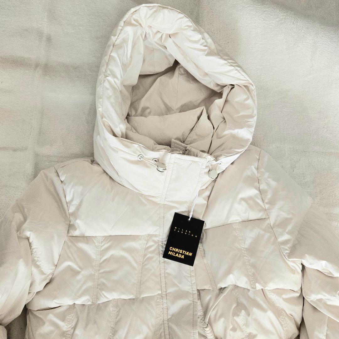 クリスチャンミラダ レデースダウンジャケット L/48 軽量 防寒 ミドル