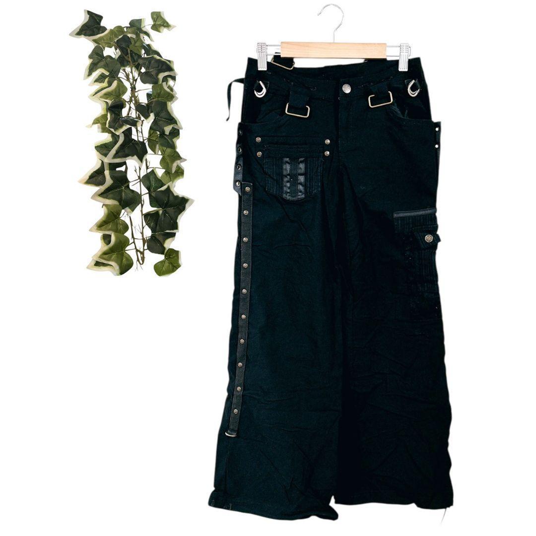 M】 Ozz Croce オッズクローチェ カーゴパンツ 龍 ドラゴン 黒 - メルカリ