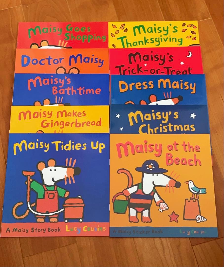 英語絵本Maisyメイシーちゃん 10冊セット（5冊にステッカー付き