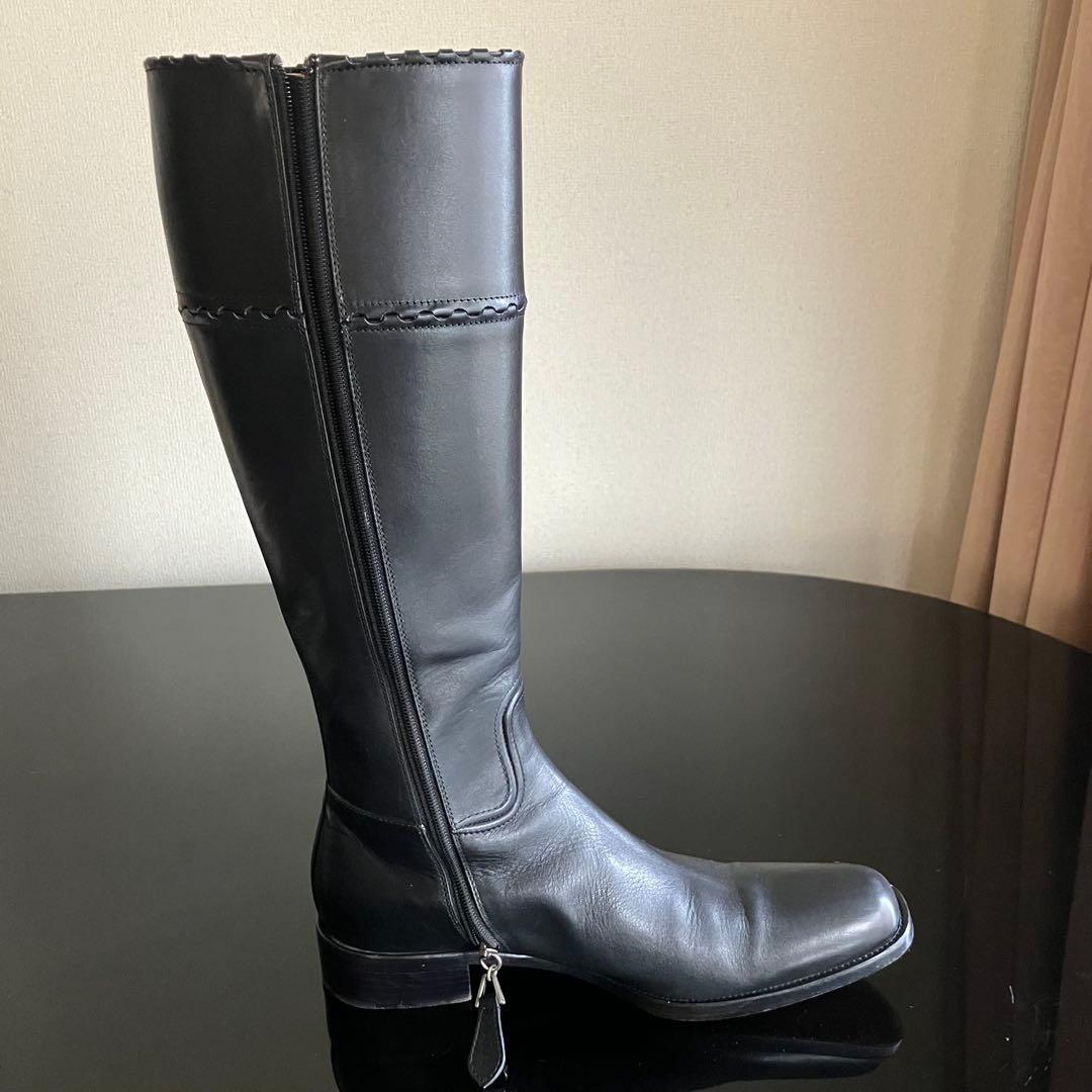 希少 ALAIA レザーロングブーツ ビンテージ アズディン・アライア