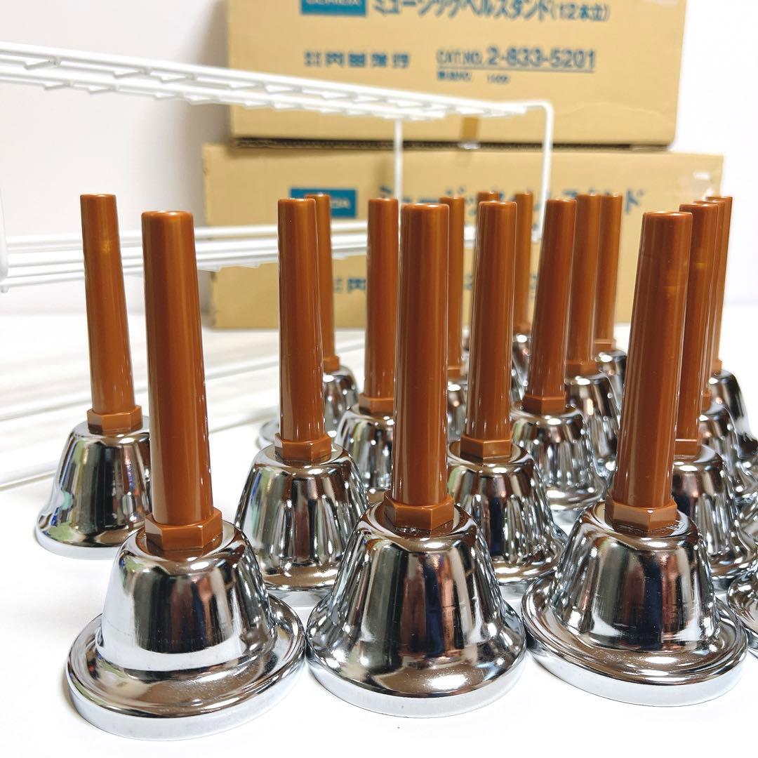 美品】UCHIDA ハンドベル 23音セット ウチダ ミュージックベル ケース