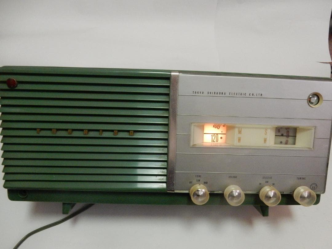 真空管ラジオ　マツダラジオ　うぐいすSS　東芝　よく鳴ります TOSHIBA（東芝） ヴィンテージ 昭和レトロ 真空管ラジオ マツダラジオ