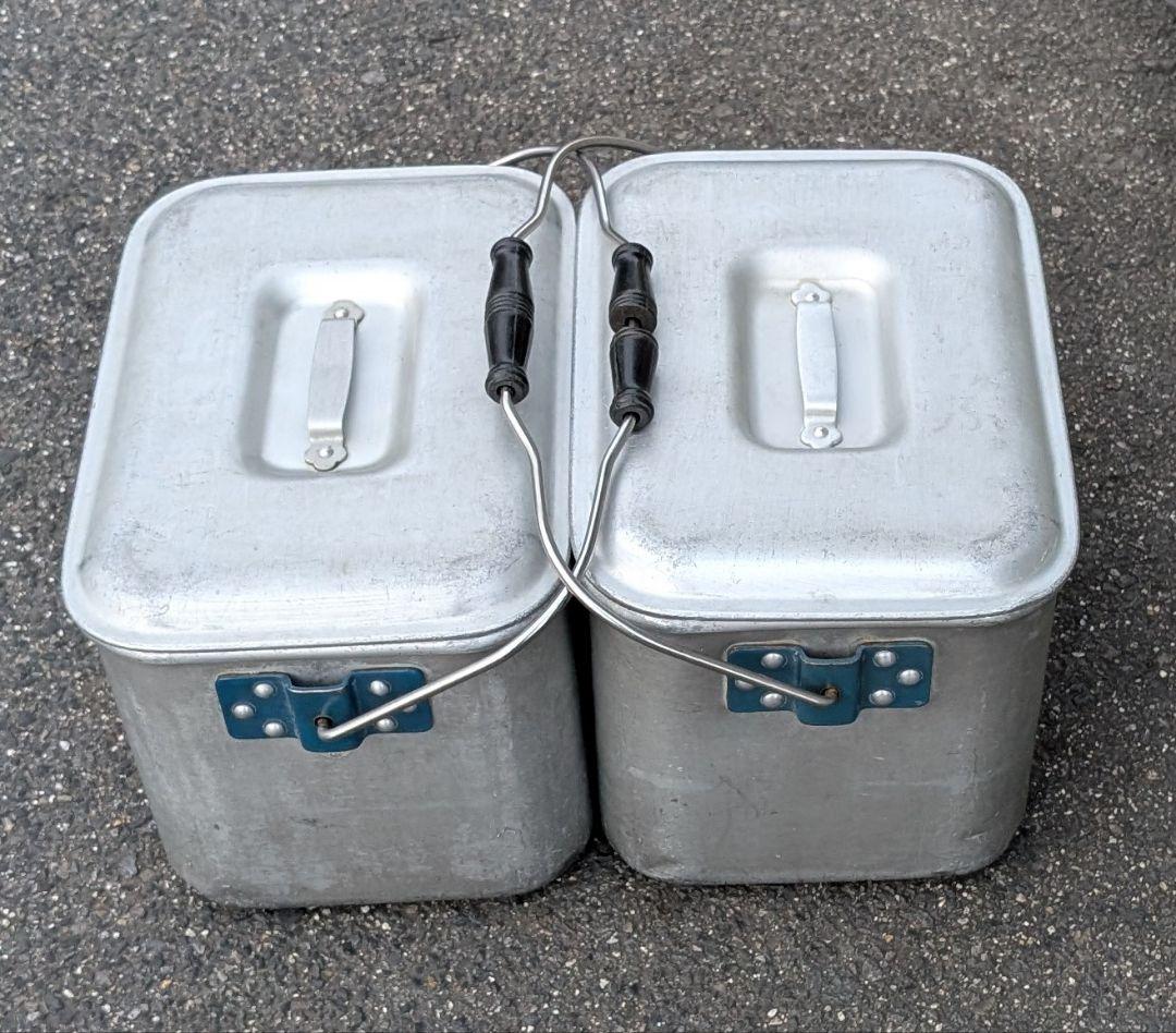 レトロ マツタカ アルミ製 アルマイト箱 アルミBOX バッカン 給食箱