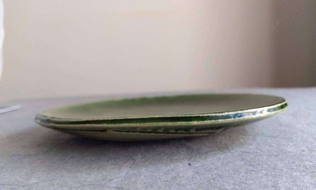 美濃焼の名工　大嶋久興　【子の日窯】　　織部　希少美品　中皿　5枚セット