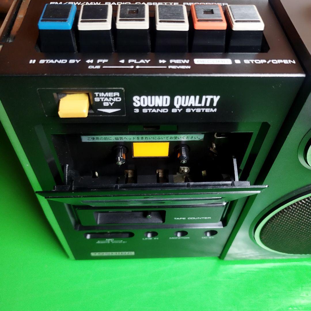 TOSHIBA 3BAND（AM・FM・SW 短波放送）ラジカセRT-580F